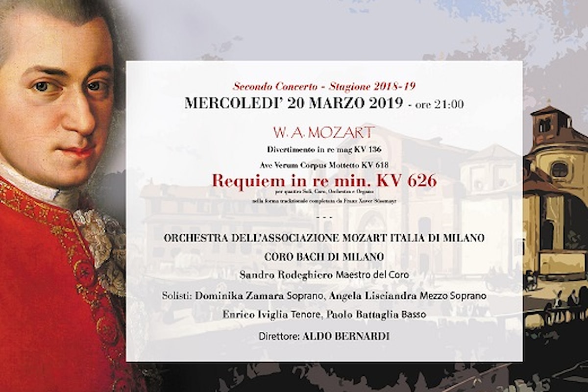 REQUIEM DI MOZART, diretto dal maestro Aldo Bernardi nella chiesa Di San Marco a Milano