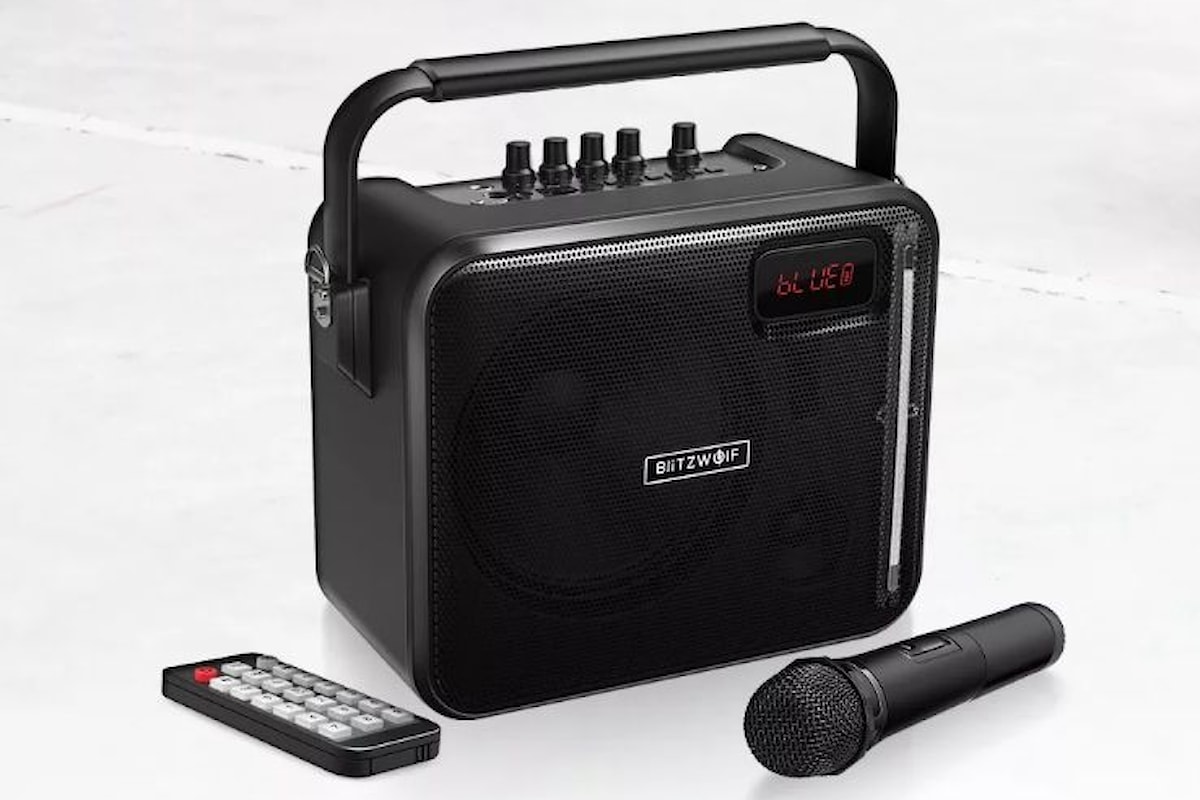 Blitzwolf BW-KS1: un piccolo speaker portatile per il karaoke