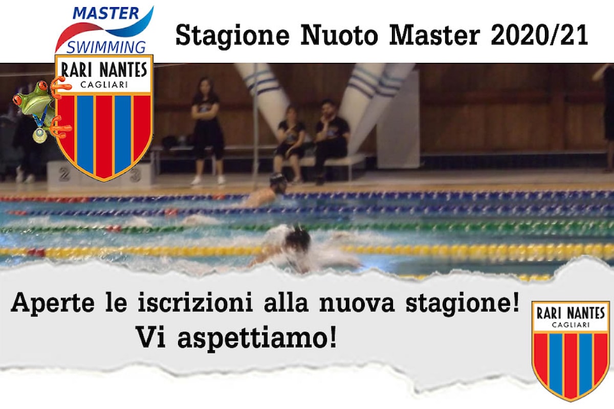 Nuoto Master. La Rari Nantes Cagliari ha aperto le iscrizioni per la stagione Master 2020/21