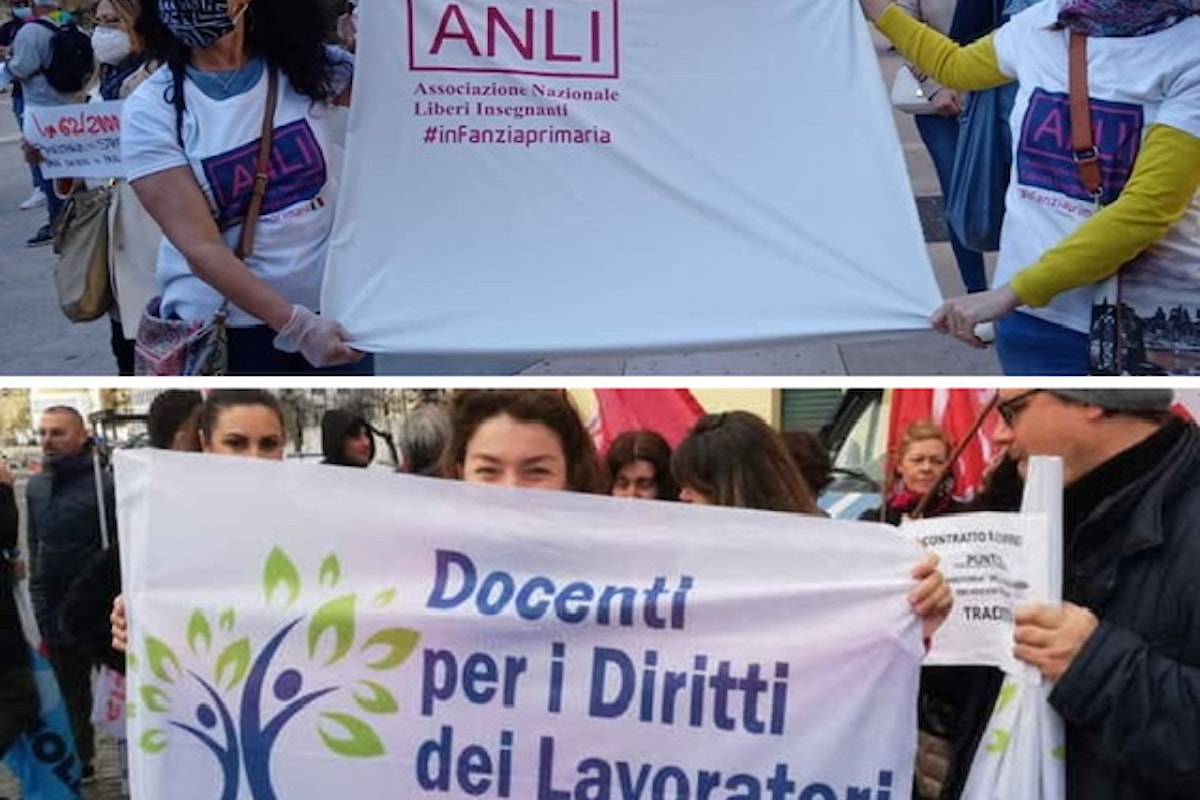 Scuola, Sit-in di protesta dei DM e docenti precari Secondaria presso USR d’Italia