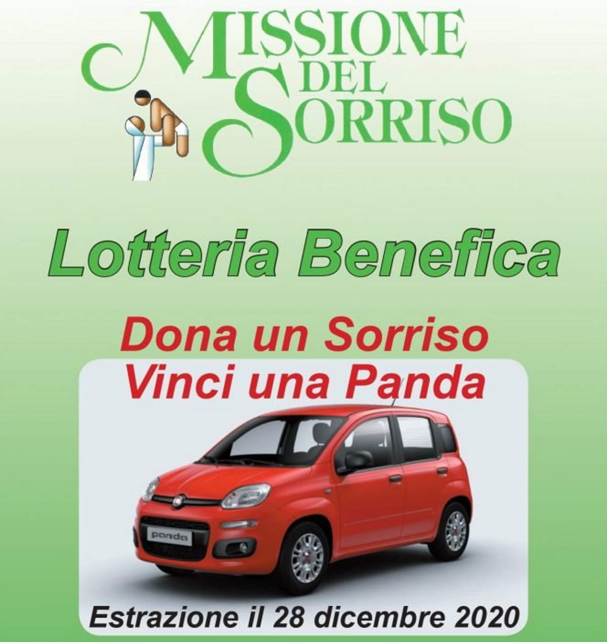 «Dona un Sorriso, vinci una Panda», lotteria benefica dell'associazione Dona Un Sorriso