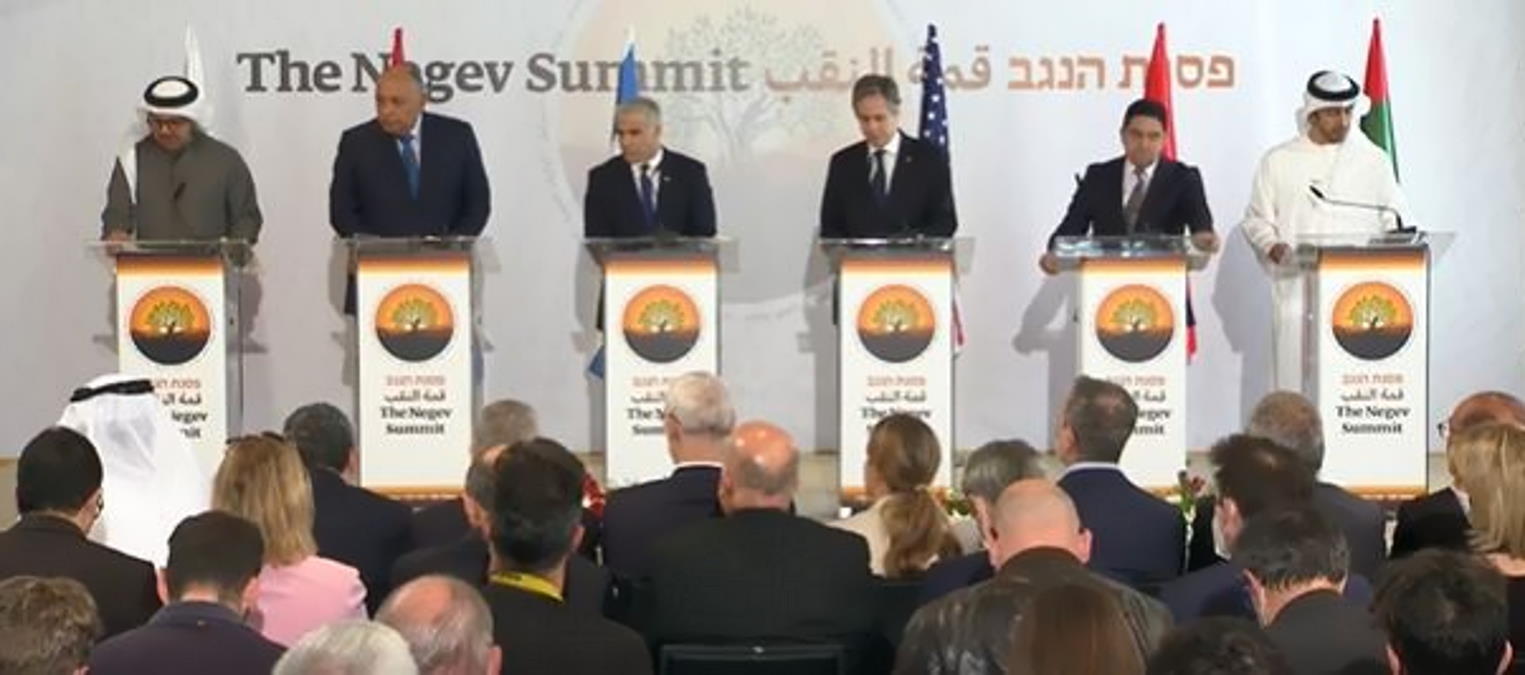 Dopo il vertice del Negev Israele e Stati arabi annunciano un forum permanente