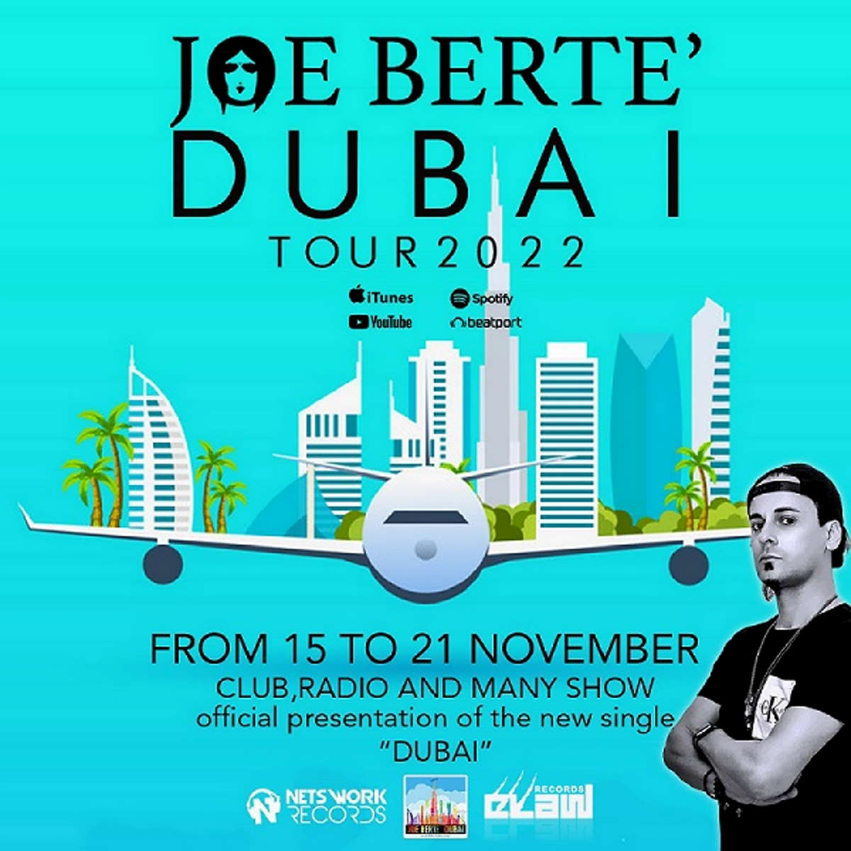 Monforte Marina (ME) – Il 14 novembre presentazione di “Dubai”, nuovo singolo di Joe Bertè