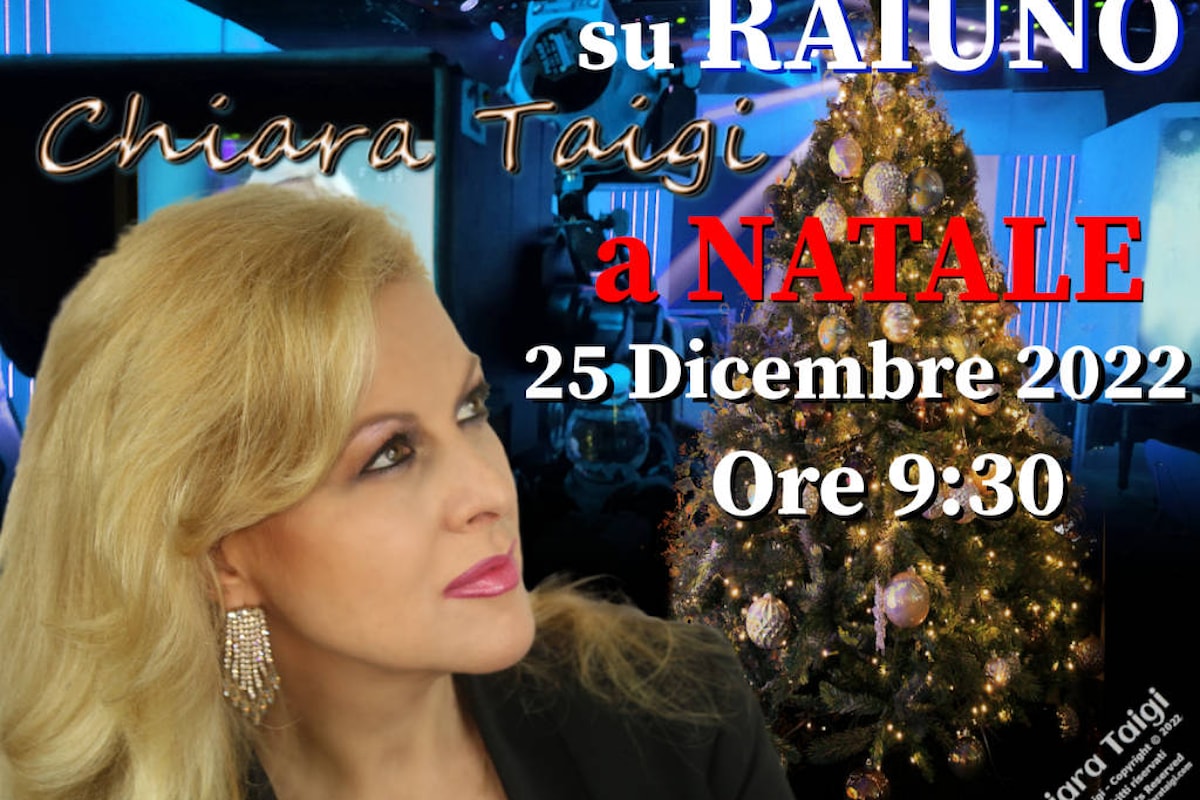 Chiara Taigi a NATALE su RAIUNO - Uno Mattina in Famiglia a Natale 2022 in TV! 25 Dicembre 2022 ore 9:30
