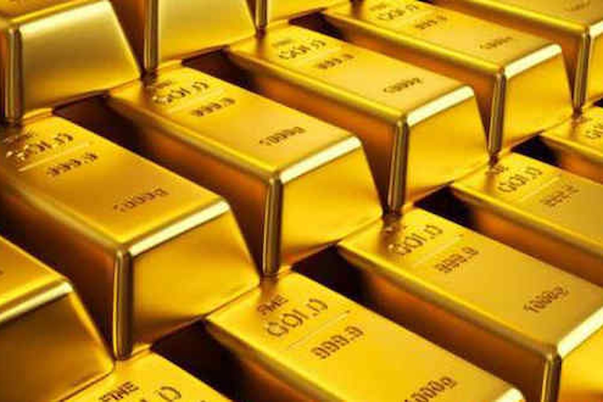 Prezzo dell'oro in salita sui timori di crisi finanziarie globali