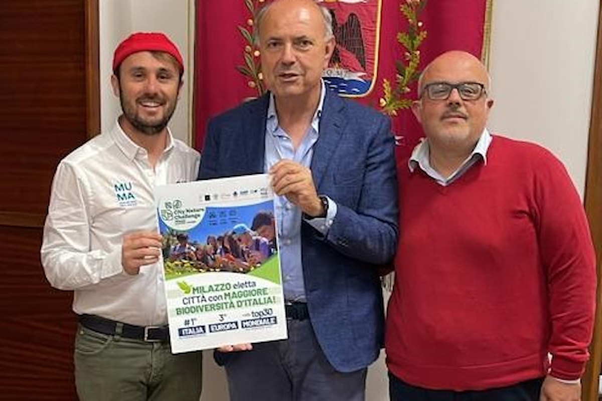 Milazzo (ME) - Per il terzo anno consecutivo al primo posto in “Italia City Nature Challenge”