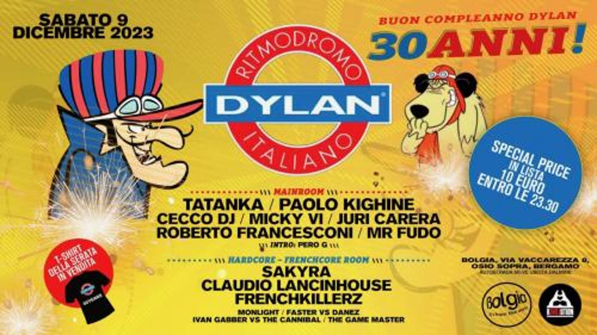 09/12 Happy Birthday Dylan 30 Years fa ballare Bolgia - Bergamo