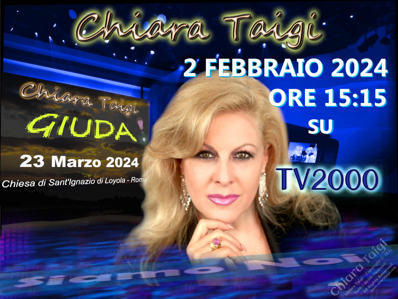 CHIARA TAIGI su TV2000 il 02 Febbraio 2024 Ore 15:15 - Programma Siamo Noi - Appuntamento con la Cultura
