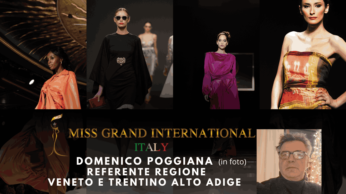 Domenico Poggiana grandi eventi con il concorso Miss Grand International Italy