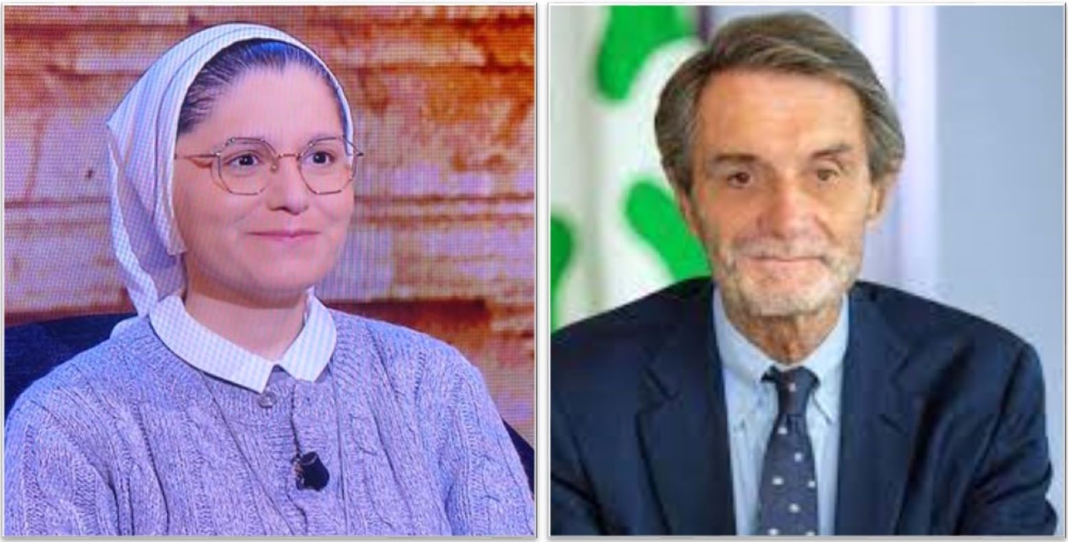 LOMBARDIA, suor Monia Alfieri: Il Rosa Camuna riconosce il mio impegno per libertà educativa - Un grazie al presidente Fontana!