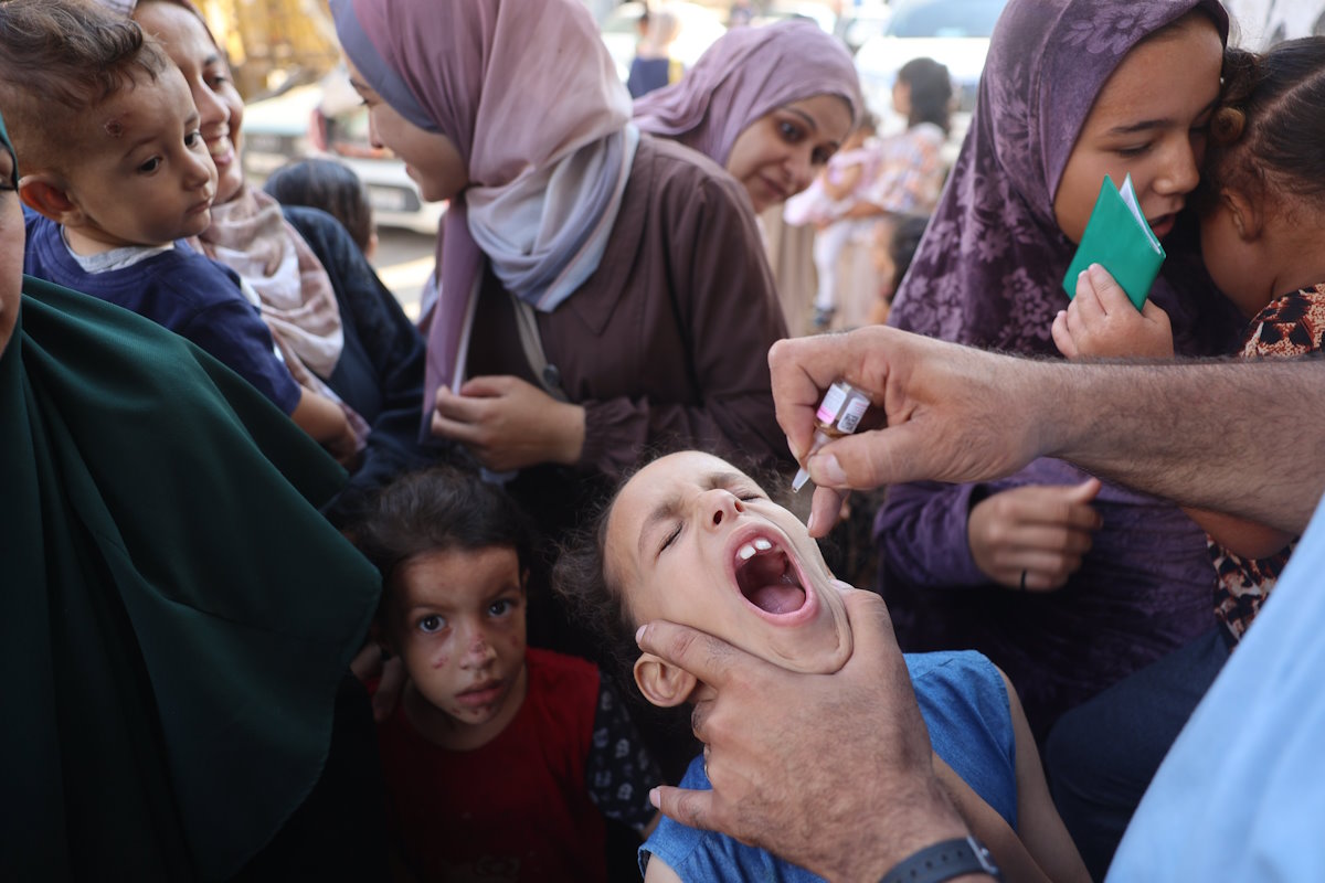 Prosegue la vaccinazione antipolio a Gaza: raggiunti più di 189.000 bambini