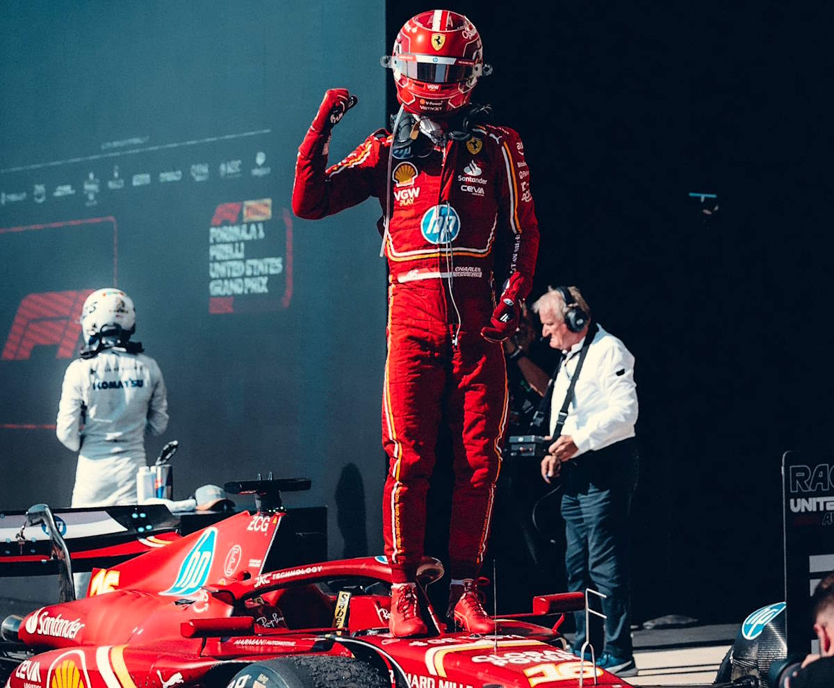 F1, doppietta Ferrari nel GP degli Stati Uniti 2024