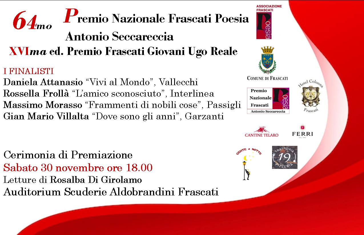 64 ma ed. Premio Nazionale Frascati Poesia Antonio Seccareccia