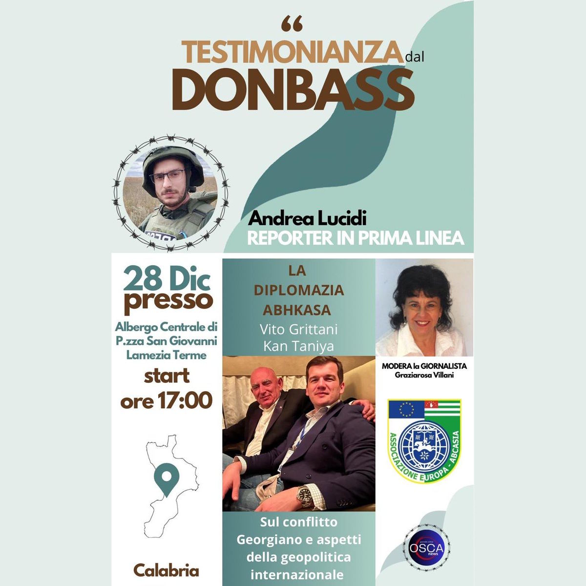 Il 28 dicembre a Lamezia Terme “Testimonianza dal Donbass”