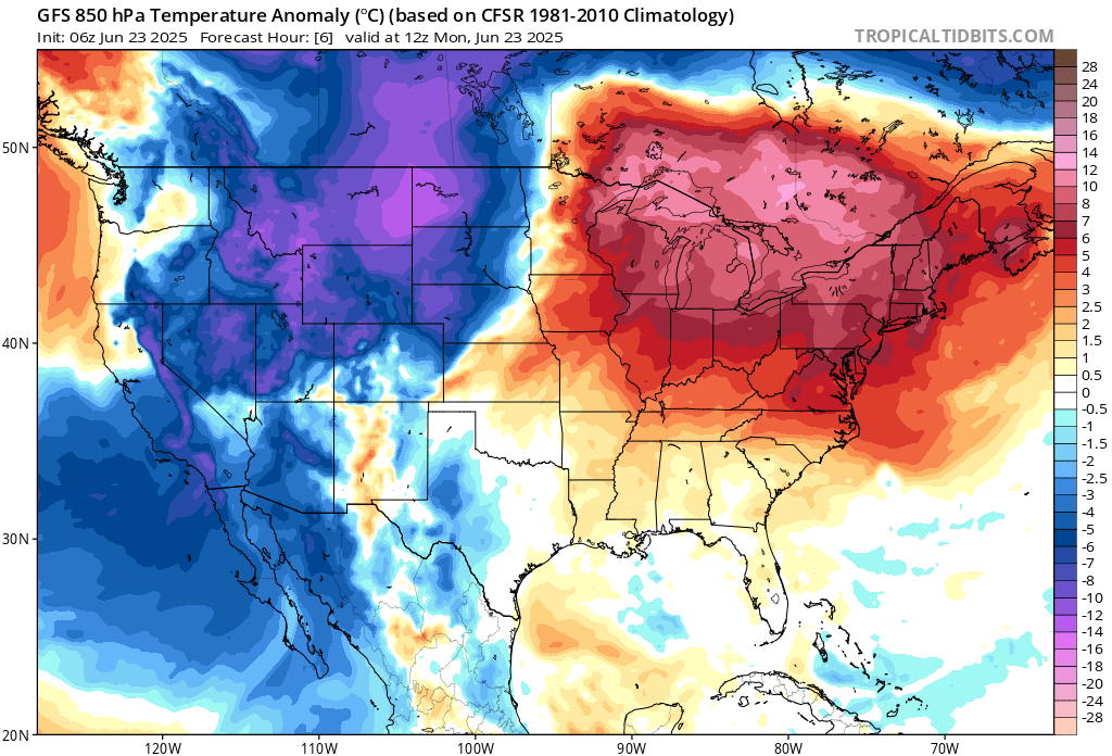Stati Uniti nella morsa del caldo: fino a 40°C nel Midwest e Nordest