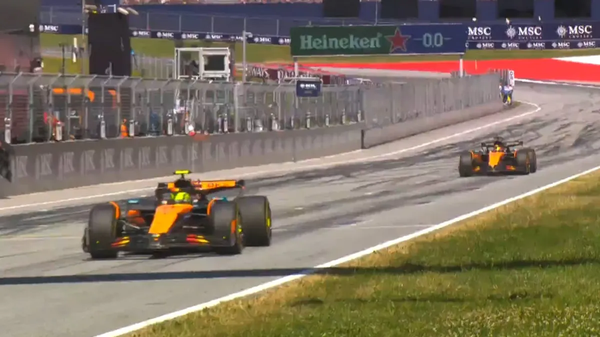 È di Lando Norris il GP d'Austria 2025. Verstappen fuori al primo giro