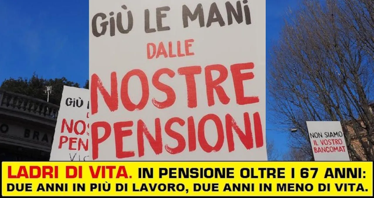 In pensione oltre 67 anni: due anni in più di lavoro, due anni in meno di vita