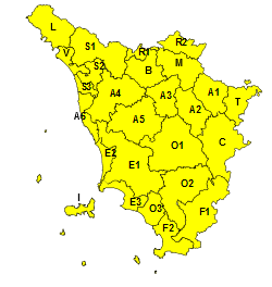 ⚠️ Lunedì 28 luglio: in arrivo forti temporali sulla Toscana