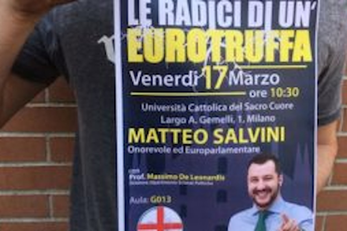 Matteo Salvini e la censura dell'università Cattolica