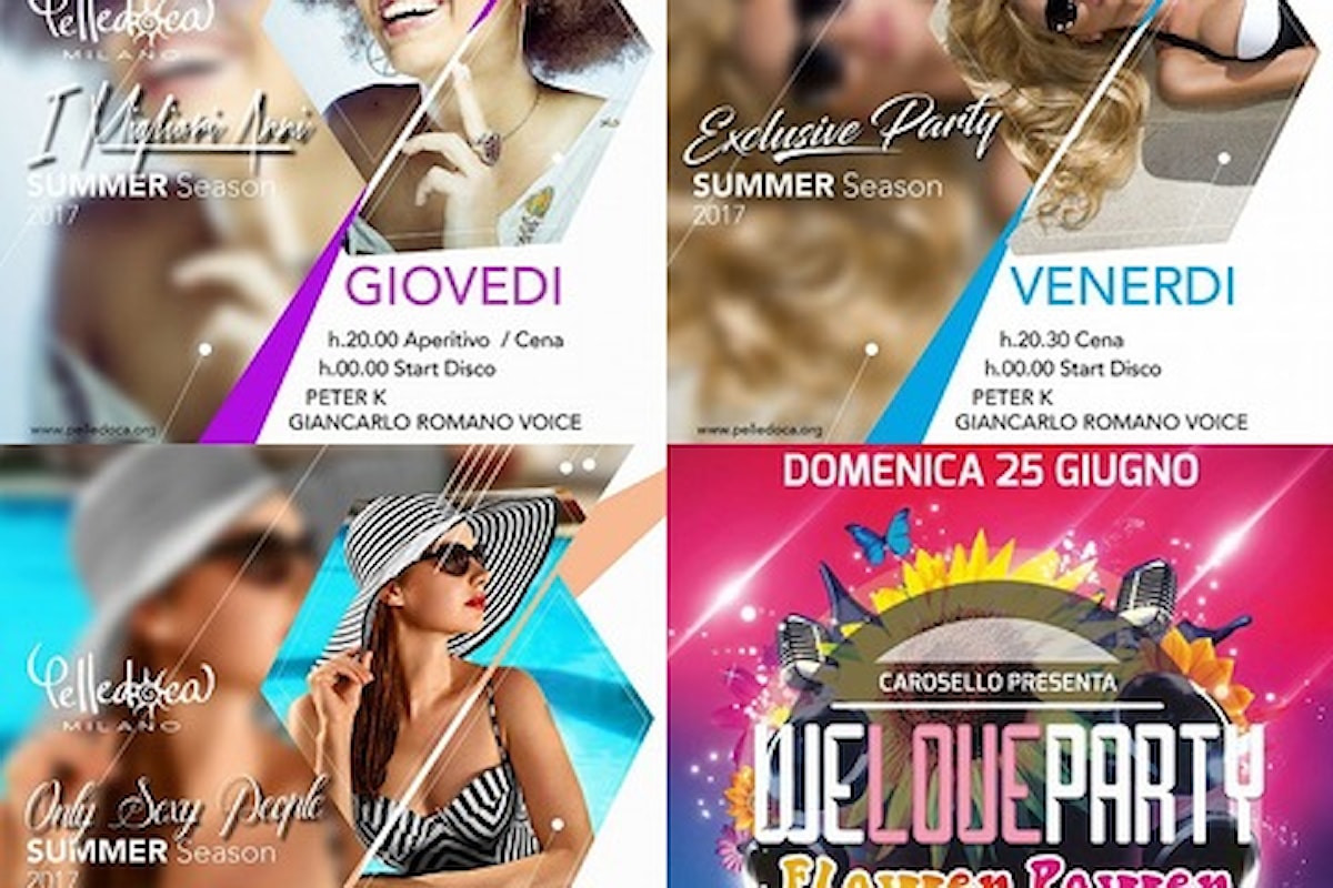 Pelledoca Milano, fine giugno pieno di top party… e l'1 luglio arriva Wlady
