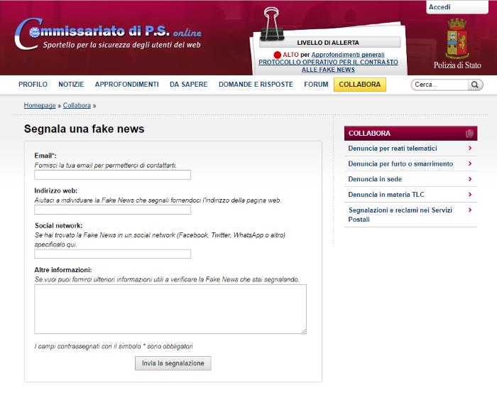 Segnala on line Fake news, il nuovo servizio antibufale inventato da Minniti