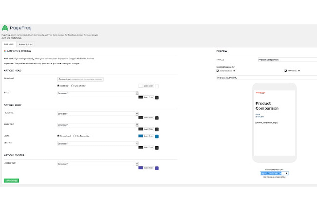 Come Personalizzare la Grafica di Una pagina Amp di Google