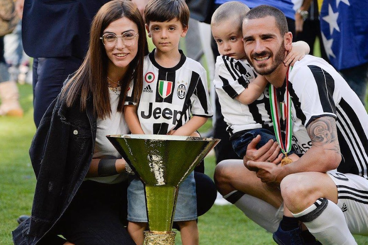 Juventus, la moglie di Bonucci spiega il motivo della tristezza del figlio Lorenzo