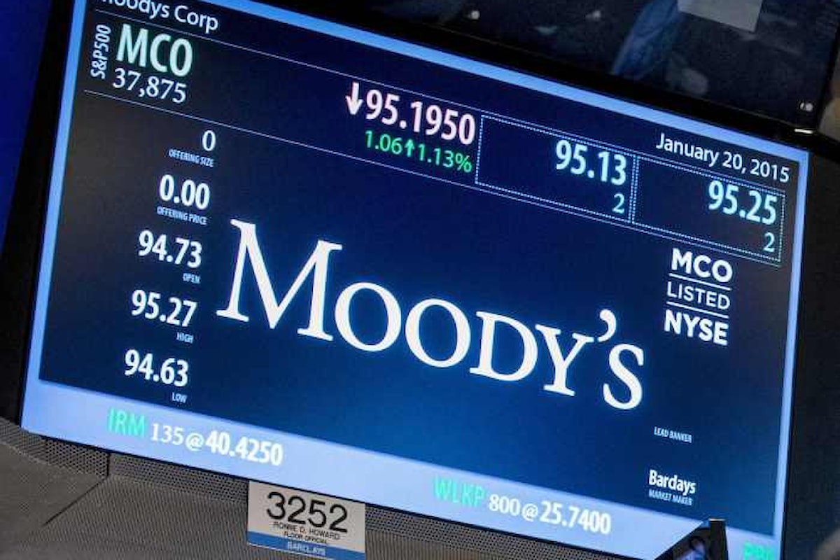 Previsioni negative per l'Italia e Moody's lascia invariato il rating