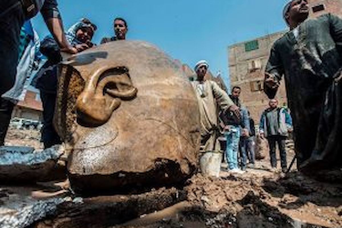 Egitto: Scoperta gigantesca statua del faraone Ramses II nei pressi Eliopoli