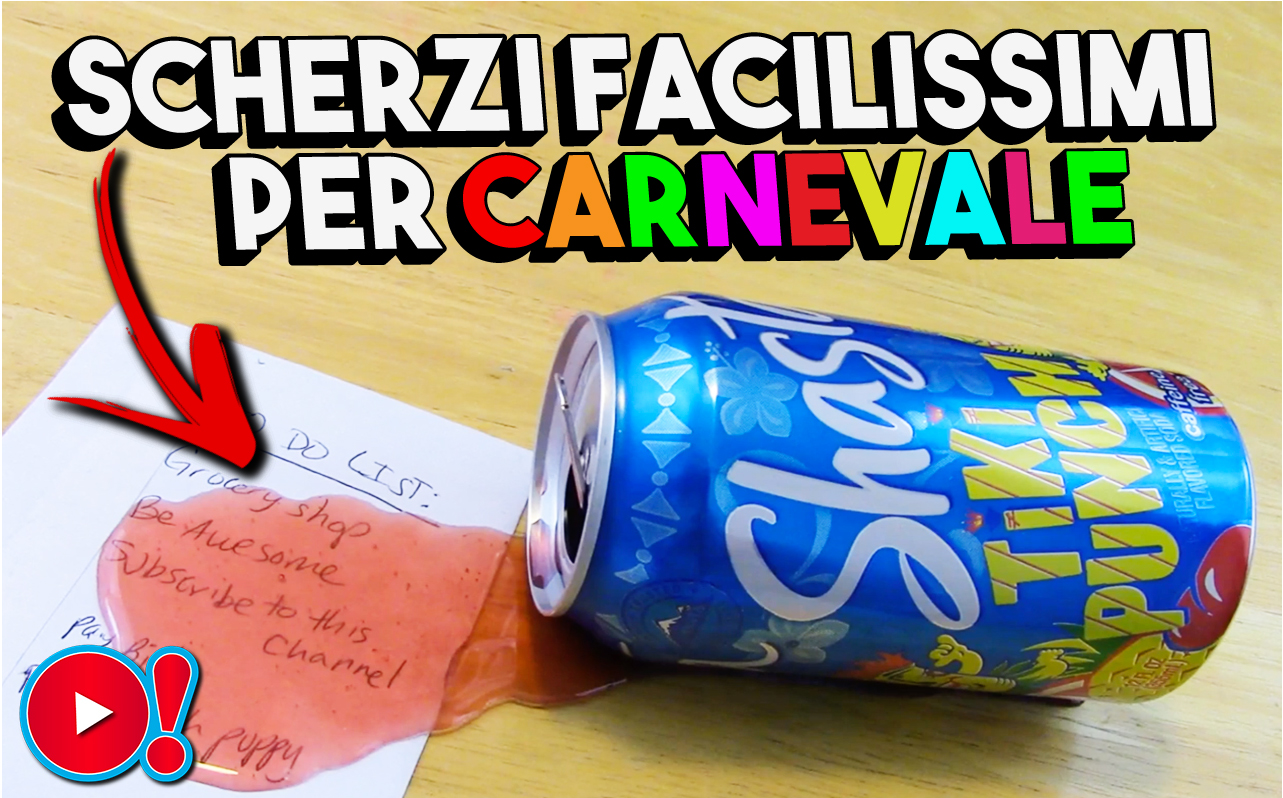 Scherzi di Carnevale facilissimi da fare agli amici